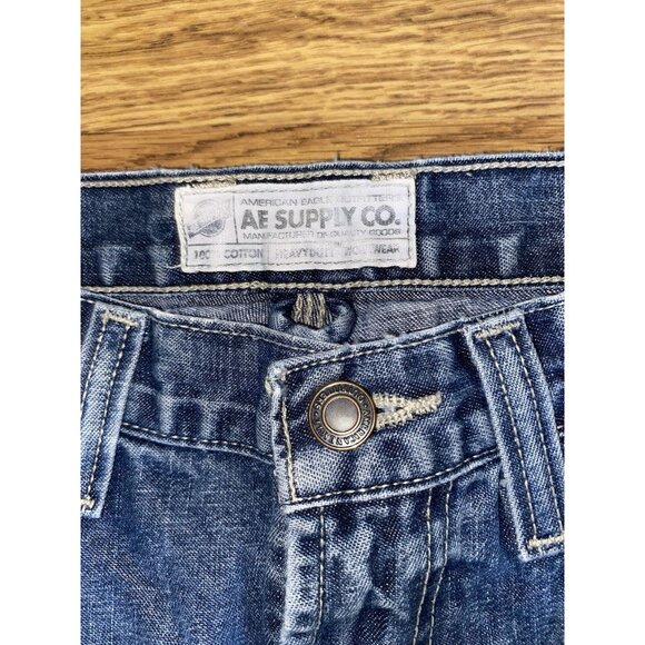 Vtg American Eagle Outfitters Carpenter Baggy Jeans Workwear Y2K Men's 28x30 - Picture 3 of 7